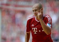 Fussball  1. Bundesliga  13/14: JUBEL Arjen Robben (FC Bayern Muenchen)