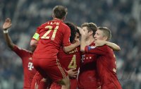 FUSSBALL INTERNATIONAL CHL VIERTELFINALE 12/13: Juventus Turin - FC Bayern Muenchen
