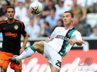 FUSSBALL 1. BUNDESLIGA, Moenchengladbach: BAUMJOHANN