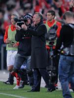 Fussball WM  2010  Qualifikation:  :  JUBEL Trainer Hitzfeld (Schweiz)