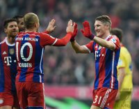 Fussball 1. Bundesliga Saison 14/15: FC Bayern Muenchen - TSG 1899 Hoffenheim