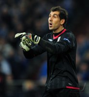 Fussball: Europa League, Saison 2011/2012, Viertelfinale Hinspiel: Torwart Gorka Iraizoz (Athletic Bilbao)