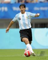 FUSSBALL  Olympia 2008  Peking  Vorrunde Argentinien - Australien