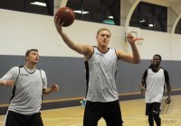 Basketball 1. Bundesliga 13/14:  Training Walter Tigers mit Johannes Lischka