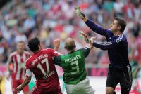 Fussball 1. Bundesliga  Saison 2010/2011: FC Bayern Muenchen - Werder Bremen