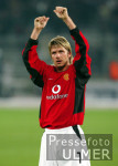 Fussball UCL: MANU, BECKHAM klatscht