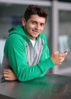 Fussball 1. Bundesliga, Saison 2011/2012: Matthias Zimmermann posiert im exklusiven Fotoshooting