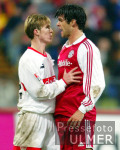 Fussball 1. Bundesliga Bayern-Stuttgart, Hleb und Ballack geraten aneinander