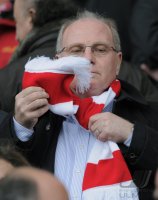 Fussball 1. Bundesliga  Saison 2010/2011: Praesident  Uli Hoeness (FC Bayern Muenchen)