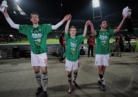 FUSSBALL  DFB Pokal Halbfinale; JUBEL Werder Bremen