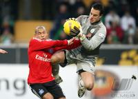 Fussball 1. Bundesliga: Wolfsburg - Hamburg