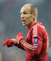 Fussball CHL  Saison 2011/2012:  Arjen Robben (FC Bayern Muenchen)