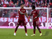 Fussball 1. Bundesliga Saison 21/22: FC Bayern Muenchen -  TSG 1899 Hoffenheim