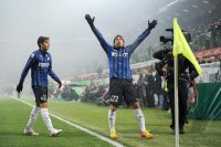 FUSSBALL International SERIE A 2011/2012:  JUBEL Diego Milito (Inter Mailand)