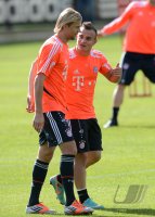Fussball 1. Bundesliga :  Training beim FC Bayern Muenchen