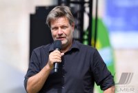 Politik, Wahlkampf Buendnis 90/Die Gruenen: Gruenen Bundesvorsitzender Robert Habeck