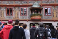 Basketball 1. Bundesliga 17/18  Teamvorstellung Walter Tigers Tuebingen auf dem Rathausbalkon