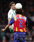 Fussball UCL, Bremen - Valencia, Zweikampf