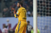 Fussball, 1. Bundesliga  Saison 2014/2015, Relegation: Hamburger SV - Karlsruher SC