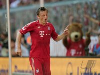 Fussball 1. Bundesliga, Saison 2011/2012:  JUBEL Ivica Olic (FC Bayern Muenchen)