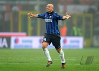 FUSSBALL International SERIE A 2011/2012:  JUBEL Esteban Cambiasso (Inter Mailand)