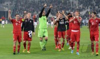 FUSSBALL INTERNATIONAL CHL VIERTELFINALE 12/13: JUBEL FC Bayern Muenchen