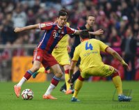 Fussball 1. Bundesliga Saison 14/15: FC Bayern Muenchen - TSG 1899 Hoffenheim