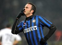 FUSSBALL SERIE A:  Jubel Giampaolo Pazzini (Inter Mailand)