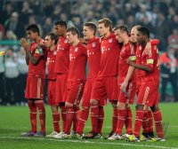 FUSSBALL  DFB POKAL SAISON  11/12  HALBFINALE: Teambild FC Bayern Muenchen