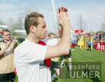 FUSSBALL SSV Reutlingen - 1. FC Koeln ; Dank an die Fans; Lottner (Koeln)