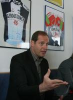 Radsport; Prudhomme besucht Team Gerolsteiner