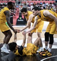 Basketball 1. Bundesliga 23/24: Tigers Tuebingen - Basketball LÅ¡wen Braunschweig