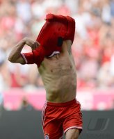Fussball  1. Bundesliga  13/14: JUBEL Franck Ribery (FC Bayern Muenchen)