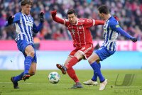 Fussball  1.Bundesliga   Saison 17/18: FC Bayern Muenchen -  Hertha BSC Berlin