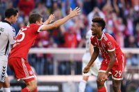 Fussball 1. Bundesliga Saison 17/18: FC Bayern Muenchen - SC Freiburg