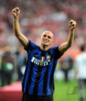 Fussball Champions League Finale: JUBEL Esteban Matias Cambiasso Deleau (Inter)