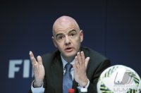 Fussball International Pressekonferenz FIFA Praesident Gianni Infantino (Schweiz)