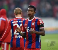 Fussball 1. Bundesliga Saison 14/15: David Alaba (FC Bayern Muenchen)