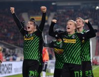 Fussball  1. Bundesliga  13/14: JUBEL Borussia Moenchengladbach