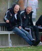 Fussball 1. Bundesliga, Saison 2012/2013:  Sportvorstand Matthias Sammer und Co Trainer Hermann Gerland (v.li., FC Bayern Muenchen)