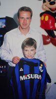 Fussball International: Karl-Heinz RUMMENIGGE  mit Sohn Andr&Atilde;&copy;