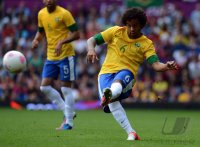 FUSSBALL Olympia 2012 Maenner: Brasilien - Weissrussland