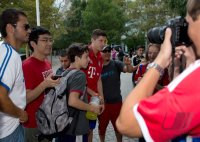 FUSSBALL 1. Bundesliga 14/15: Robert Lewandowski (FC Bayern Muenchen)