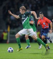 Fussball Champions League  Saison 2010/2011:  Aaron Hunt (SV Werder Bremen)