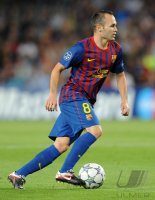 Fussball Champions League  Saison 2011/2012:  Andres Iniesta (Barca)