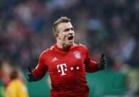 FUSSBALL DFB POKAL  Saison 2012/2013:  JUBEL Xherdan Shaqiri (FC Bayern Muenchen)