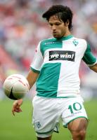 Fussball 1. Bundesliga: Werder, DIEGO Einzelaktion