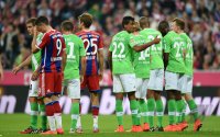 Fussball 1. Bundesliga Saison 14/15: FC Bayern Muenchen - VfL Wolfsburg