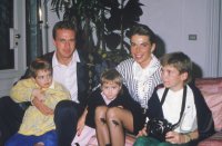 Fussball International: Karl-Heinz RUMMENIGGE  mit Kindern und Frau