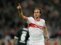 Fussball 1. Bundesliga  Saison 2011/2012 : JUBEL Martin Harnik (VfB Stuttgart)